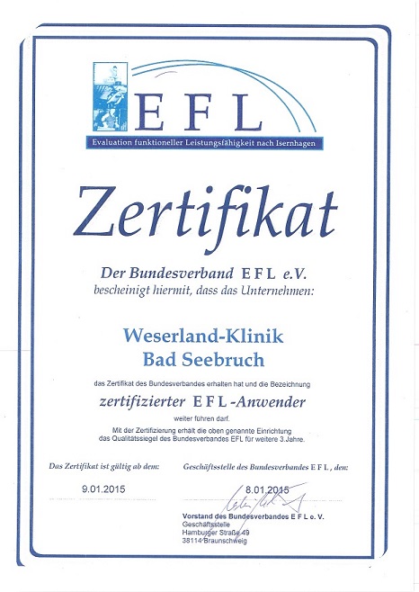 EFL-Zertifikat